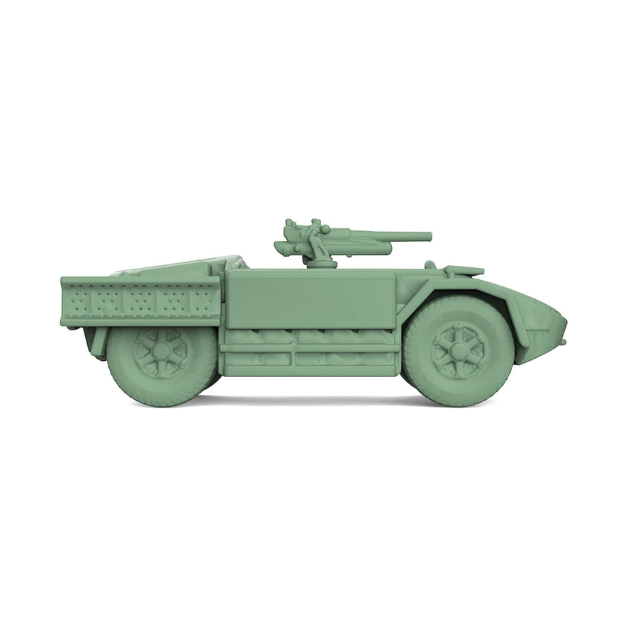 WWII Italian AS42/47 Armored Car with Gun 1/87 Resin Kit - resin model view 3