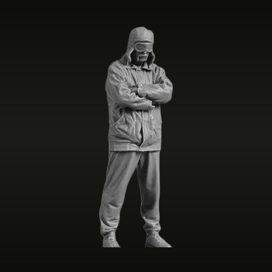 Modern Civilian Pilot Driver 1/32 Resin Figure Kit - unpainted resin model kit