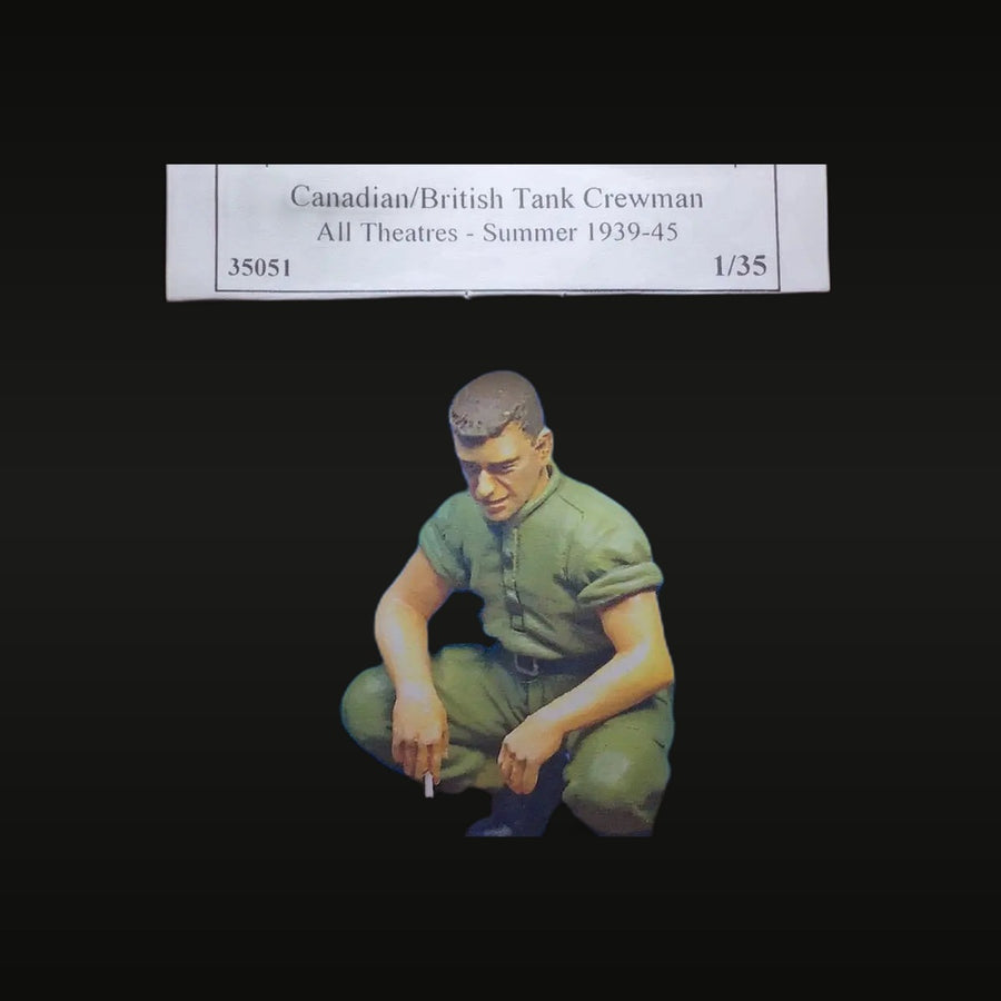 Canadian/British Tank Crewman Summer 1939-45 1/35 Resin Figure Kit - unpainted resin model kit