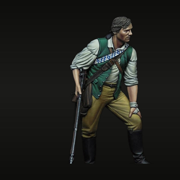 American Revolutionary War Continental Soldier 1775 75mm Resin Figure Kit