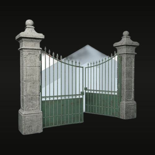 Wrought Iron Gate 05 1/35 Resin 3D Print Kit - North Field