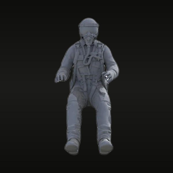 American Fighter Pilot in Flight Suit Seated 1/35 Resin Figure Kit