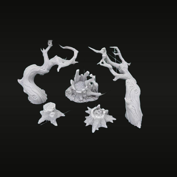 Fantasy Abstract Creature & Terrain Elements Set Resin Kit