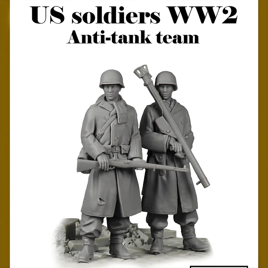 WWII German Infantry Soldiers 1/35 Resin Figure Kit - resin model view 2