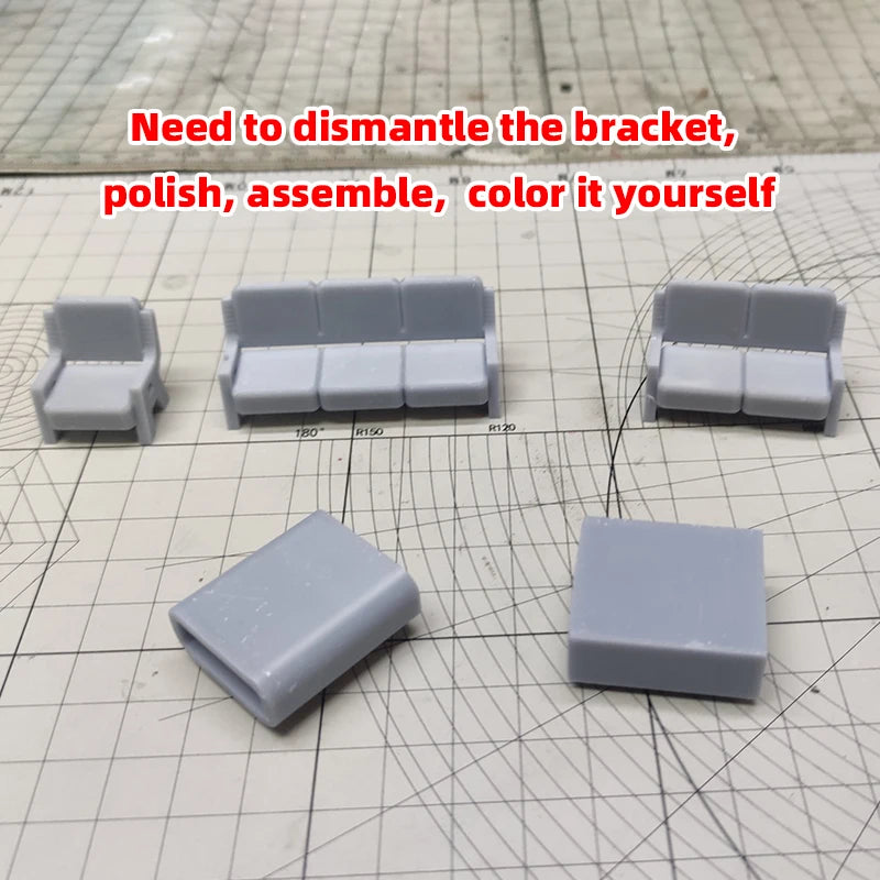 1/87 Military Supply Crate with Canvas Rolls Resin Diorama Accessory Kit - resin model view 4