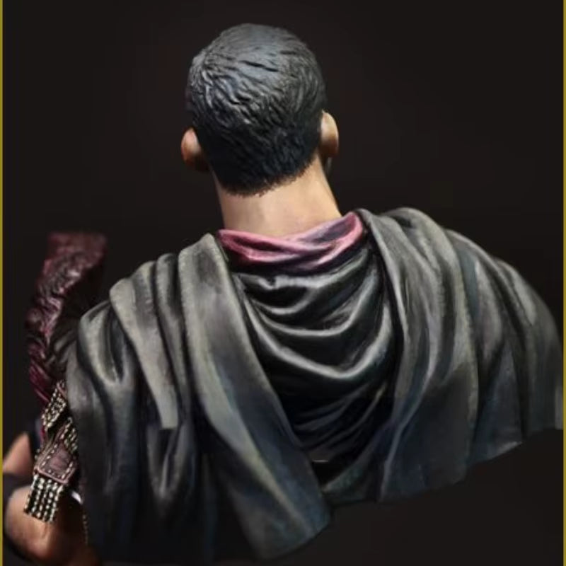 Ancient Roman Centurion Officer with Segmented Armor 1/10 Resin Bust Kit - resin model view 2