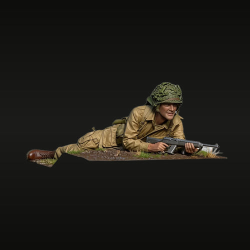 WWII US Soldier Prone Firing Position 1/35 Resin Figure Kit