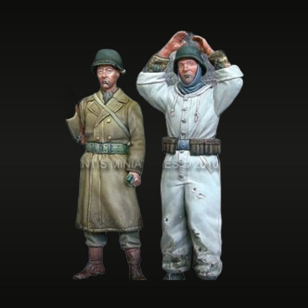 WWII German Wehrmacht Soldier & Winter Surrender 1/35 Resin Bust Set