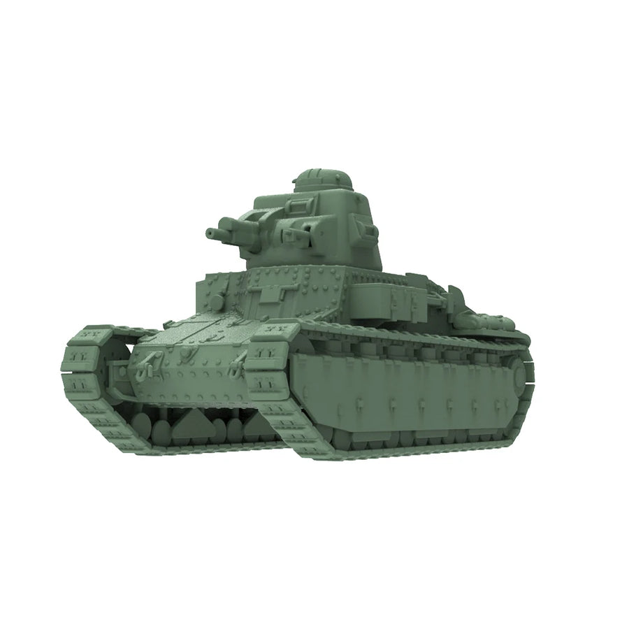 1/220 1/160 1/87 MRY-SFW SS811 Railway Military Model Kit France D1 Light Tank ST2 Turret &47Mm SA34 Gun