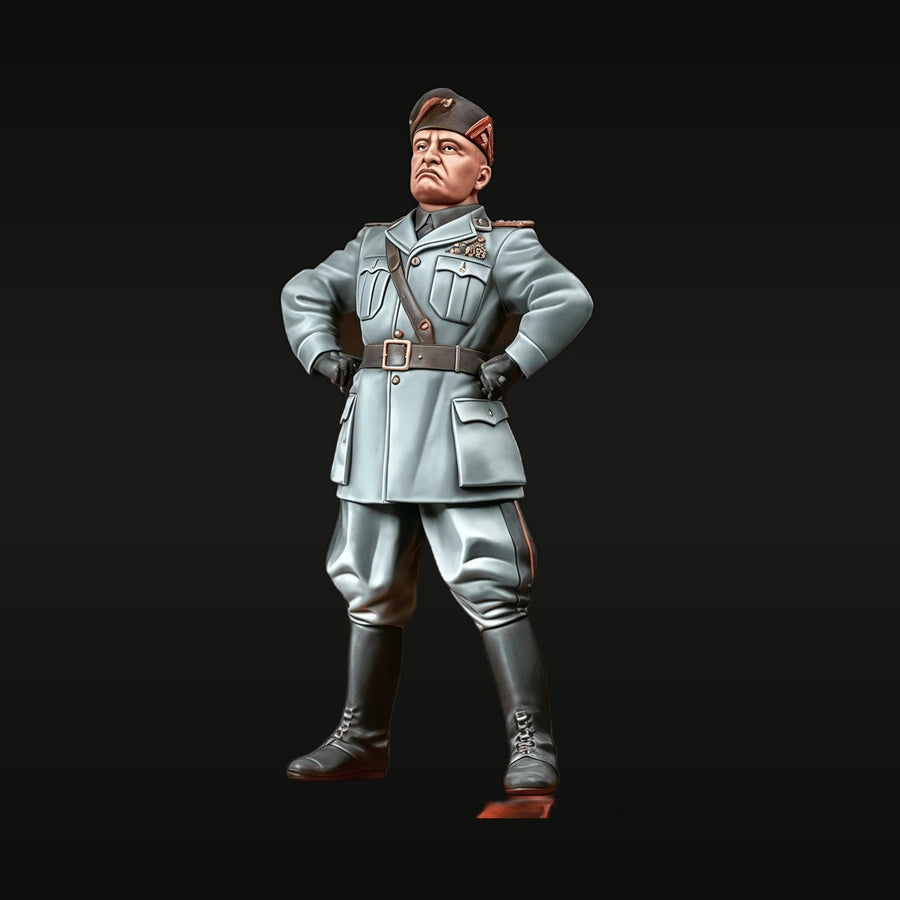 WWI German Officer with Fez Cap 54mm Resin Bust Kit - unpainted resin model kit