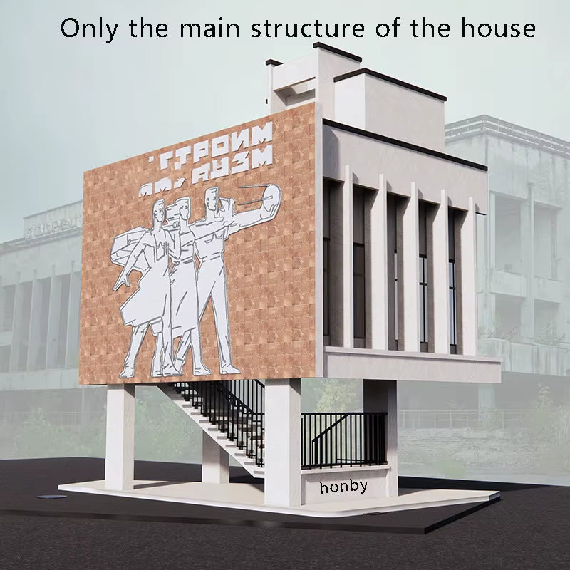 Soviet Industrial Complex Diorama Terrain Set 1/35 Resin Kit - resin model view 4