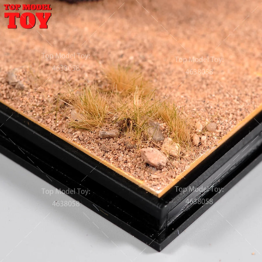 Desert Sandy Terrain Diorama Base 1/64 Resin Model Kit - resin model view 4