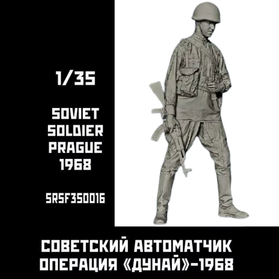 1/35 Resin Figure Unpainted Model Kit, Military Theme, Soviet Soldier, Unassembled and Unpainted GK MODEL