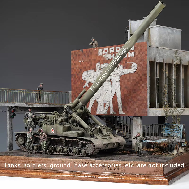 Soviet Industrial Complex Diorama Terrain Set 1/35 Resin Kit - resin model view 3