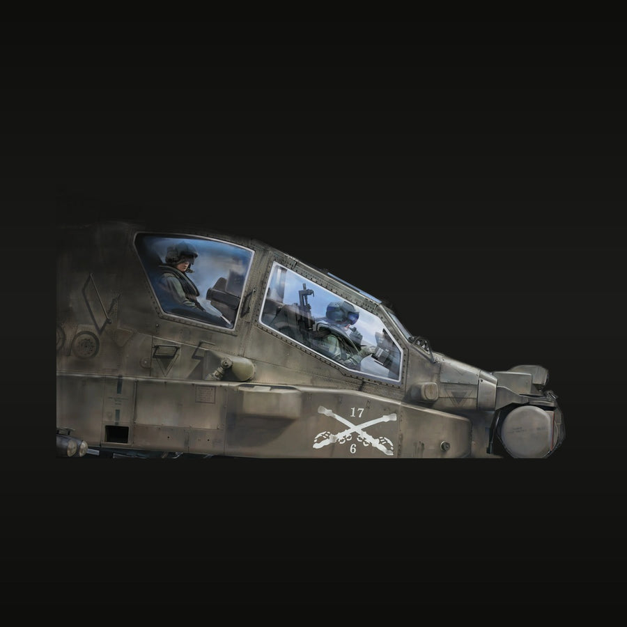 Science Fiction Military Hover Craft / Gunship Cockpit Section Resin Kit - unpainted resin model kit