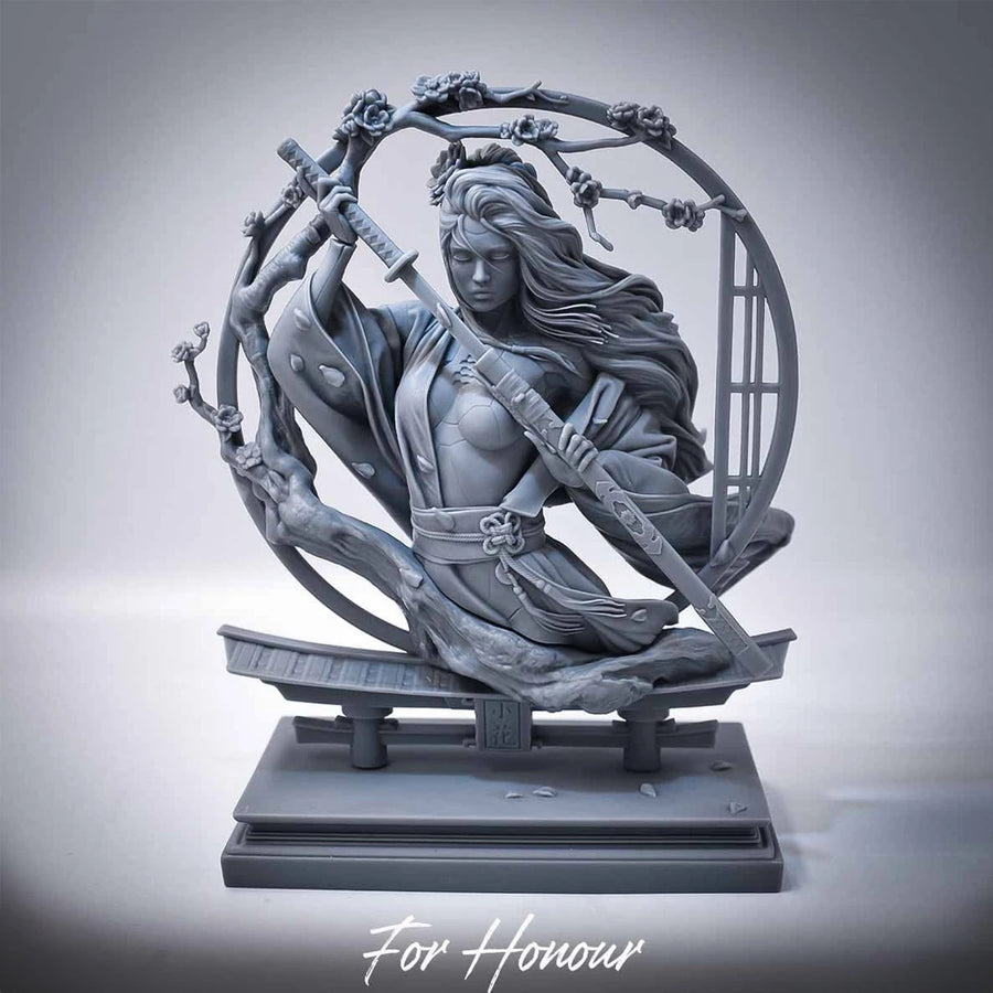 Resin Model Figure Bust, for Honour Samurai, GK, Fantasy Theme, Unassembled and Unpainted Kit