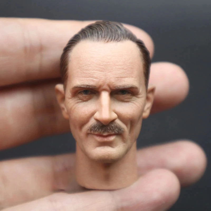 1/6 Scale WWII Submarine Captain British Bernard Law Montgomery PVC Head Sculpt Fit 12'' Male Soldier Action Figure Body Dolls