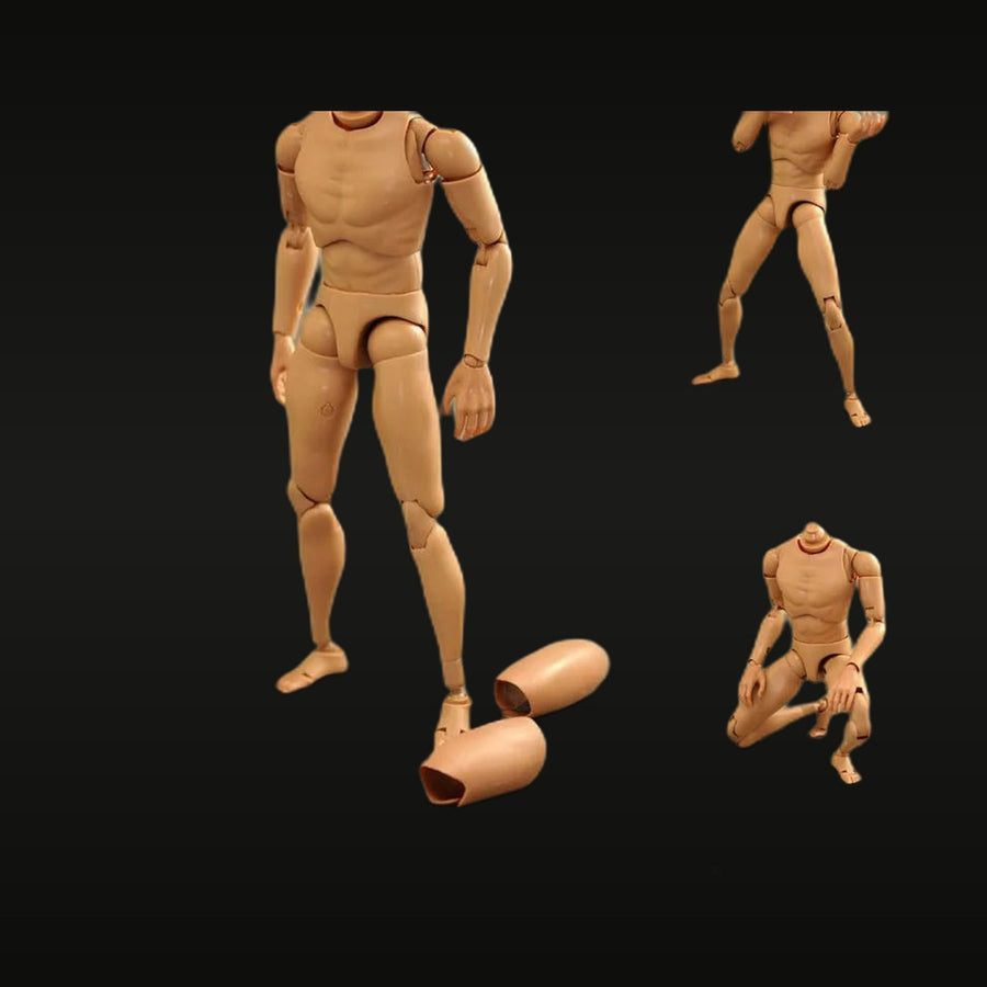 1/6 Male Articulated Resin Body Kit with Interchangeable Parts - unpainted resin model kit
