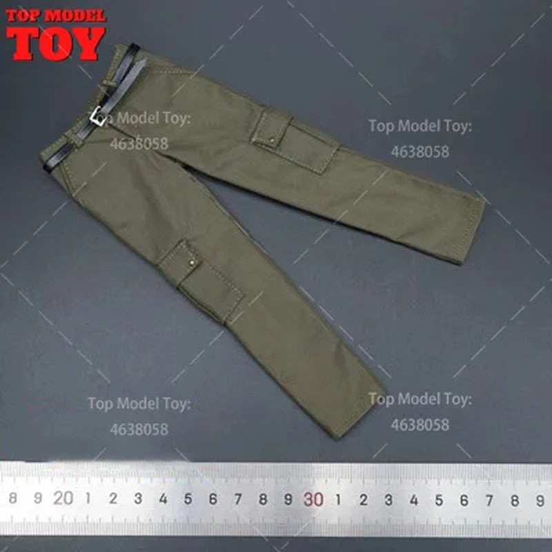 1/6 Scale Male Combat Pants Casual Trousers Straight Tube Clothes Accessory Model Fit 12'' Soldier Action Figure Body Dolls
