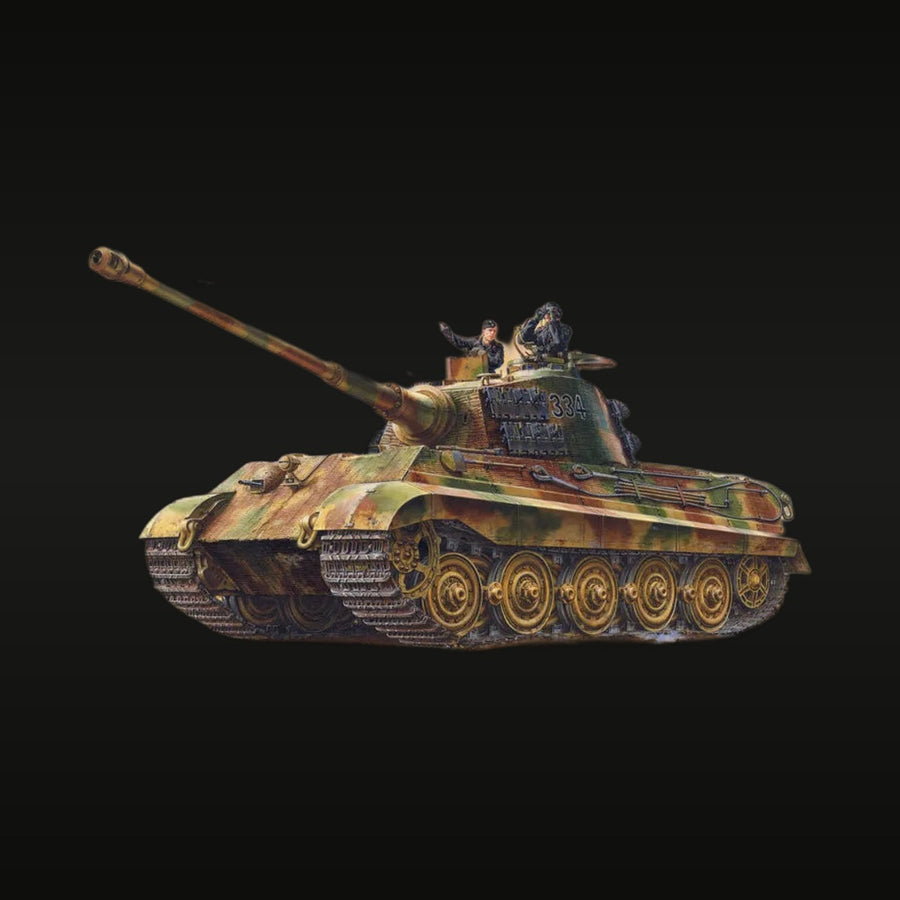 WWII German King Tiger (Tiger II) Heavy Tank with Crew 1/35 Resin Kit - unpainted resin model kit