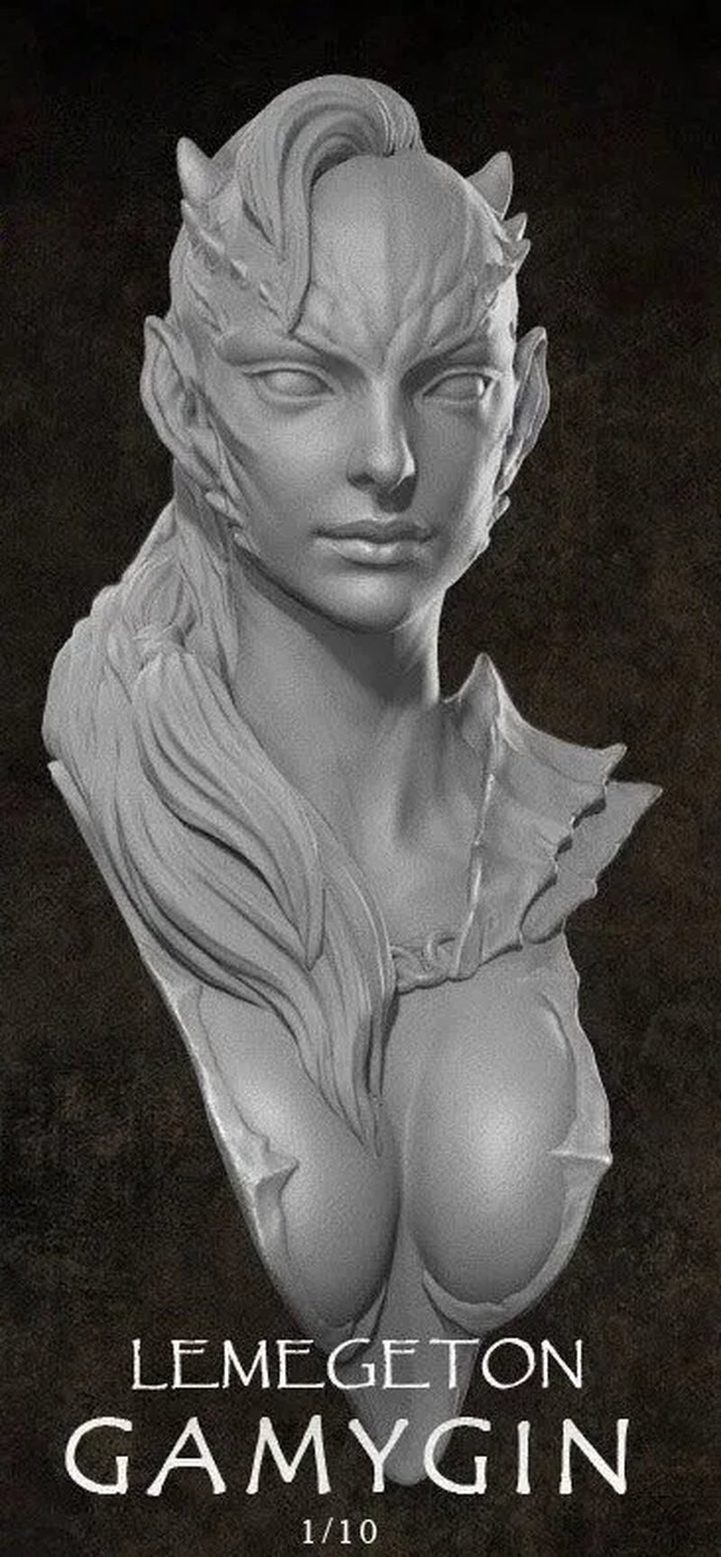 1/10 Resin Model Bust Gk，Female Role， Unassembled and Unpainted Kit