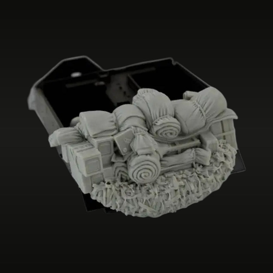 WWII Soviet GAZ-AA Truck with Maxim Gun Diorama Base 1/35 Resin Kit - unpainted resin model kit