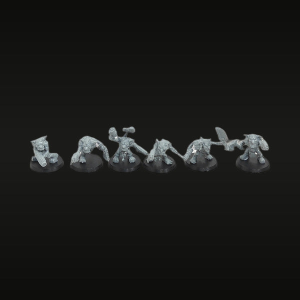 Fantasy Orc Warriors 6-Figure Set 28mm Resin Kit