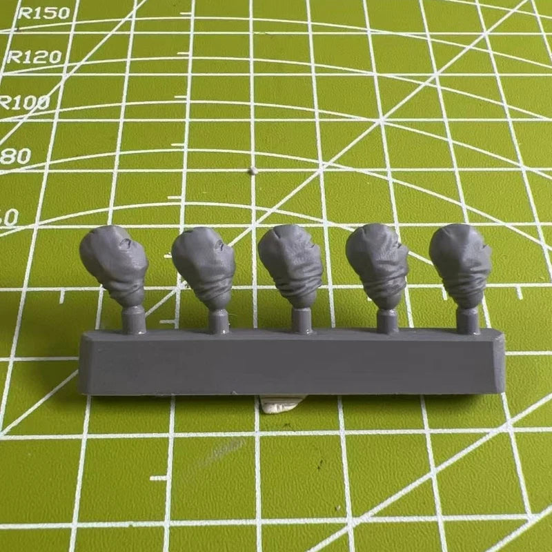 5Pcs Male Head Replacement Modification Set 1/35 Resin Bust Kit - resin model view 3