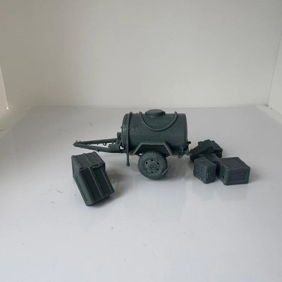 Scenic Terrain Water Tank Trailer Various Crates LYTS103 1/220 1/48 1/64 1/72 1/87 1/144 1/160 Z Scale Miniature Scene