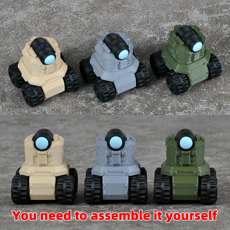 WWII Tank Accessory Parts Set: Turrets, Wheels & Mufflers 1/35 Resin Kit - resin model view 4