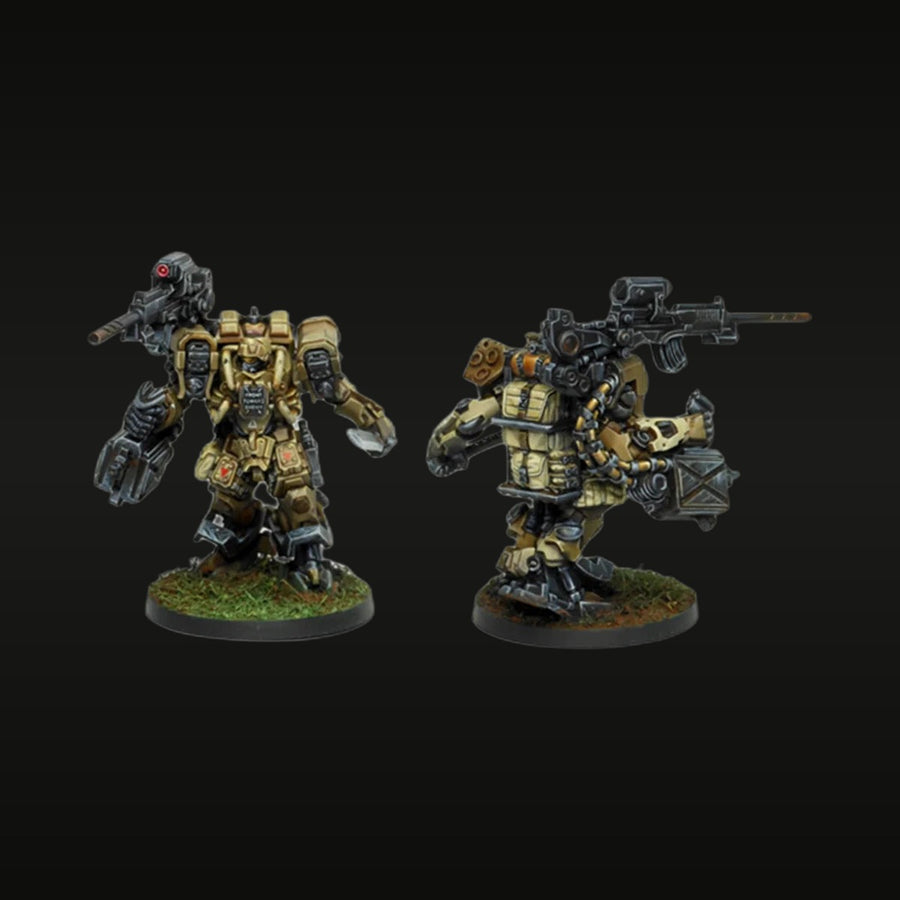 Sci-Fi Ariadna Blackjacks Heavy Infantry Power Armor 32mm Resin Figure Kit - unpainted resin model kit