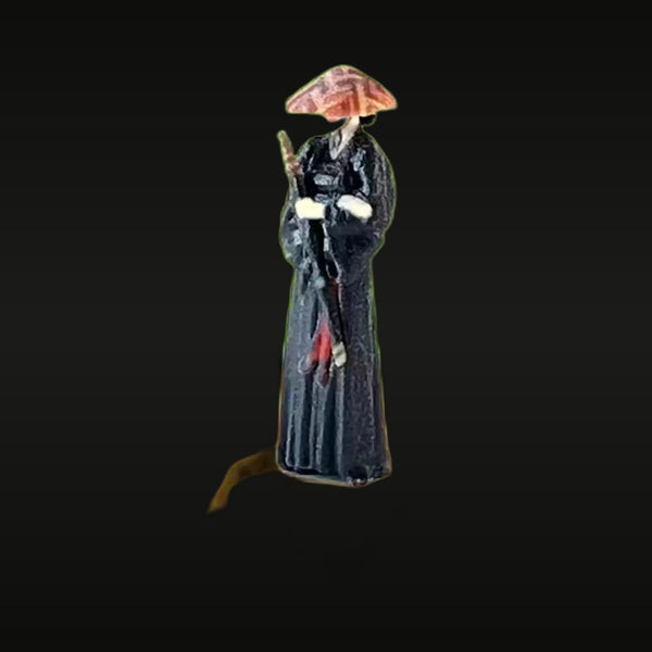 Chinese Ancient Court Lady with Umbrella 1/87 Resin Figure