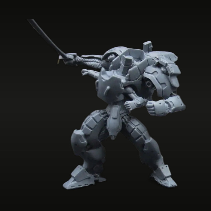 Sci-Fi Mercenary Python Tag Squadron Trooper with Blade Resin Figure Kit - unpainted resin model kit