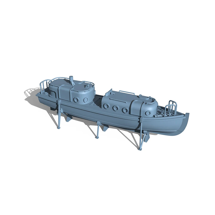 WWII US Navy Utility Boats Set 1/496 Resin Ship Kit - resin model view 2