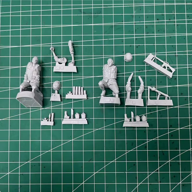 Vietnam War US Army Mortar Team 1/35 Resin Figure Set - resin model view 2