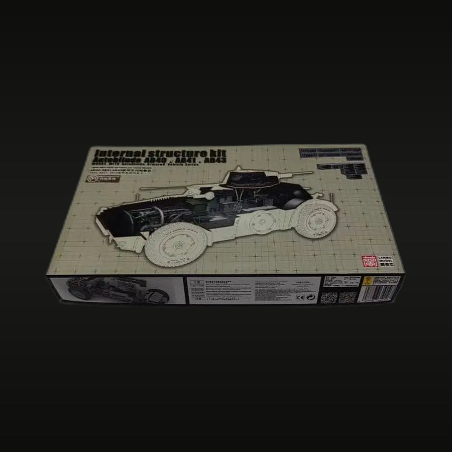 WWII Italian Autoblinda AB40/AB41/AB43 Internal Structure Kit 1/35 - unpainted resin model kit