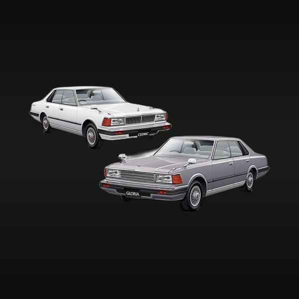 Nissan Cedric & Gloria 1980s Japanese Sedan Duo 1/24 Resin Model Kit