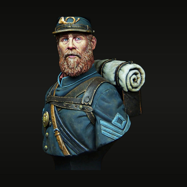 American Civil War Union Sergeant 1/12 Resin Bust Kit