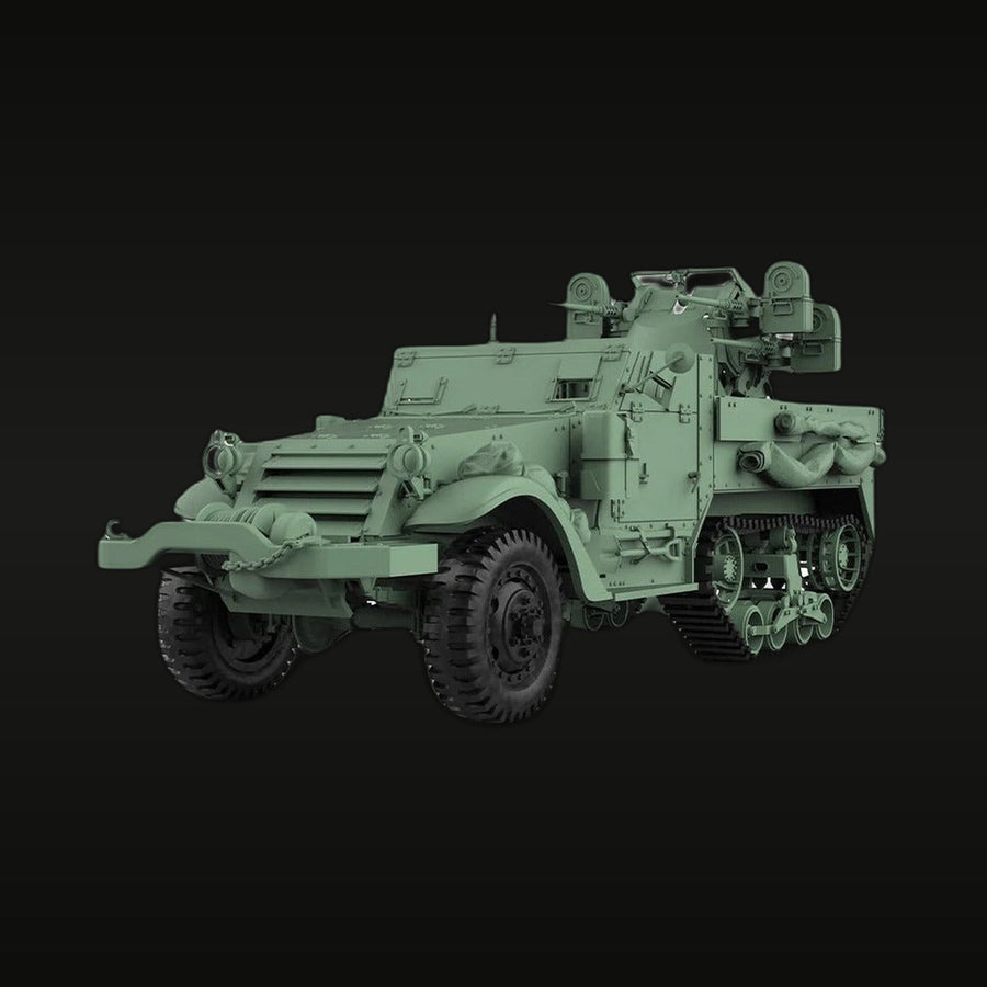 US M16 Multiple Gun Motor Carriage 1/56 Resin Model Kit - unpainted resin model kit