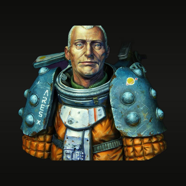 Sci-Fi Armored Space Soldier Male Bust 1/10 Resin Kit