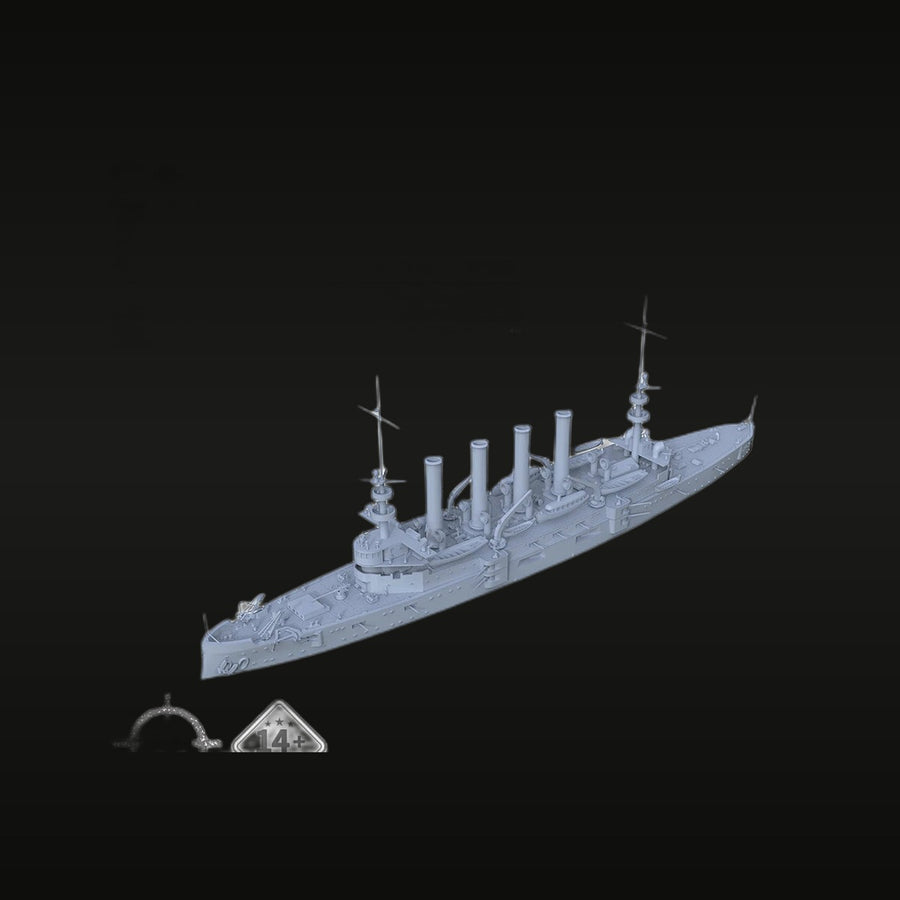 Pre-WWI/WWI Era US Light Cruiser 1/700 Resin Ship Kit - unpainted resin model kit