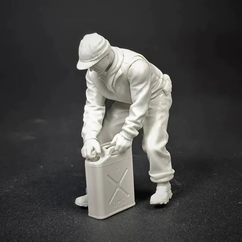 WWII US Army Tank Crew with Jerry Cans 1/35 Resin Figure Kit - resin model view 3