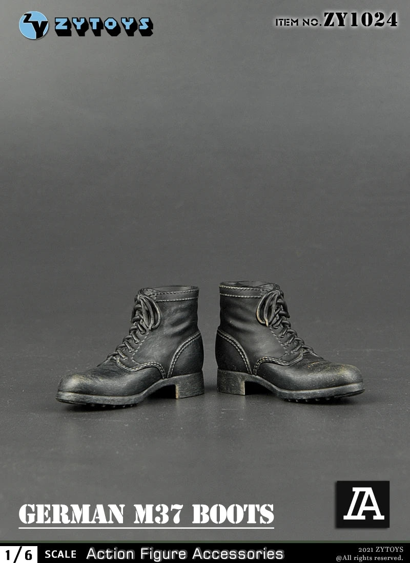ZYTOYS ZY1024 ZY1028 ZY1034 1/6 WWII Military Boots Shoes Accessory Model Fit 12'' Male Soldier Action Figure Body Dolls Toy