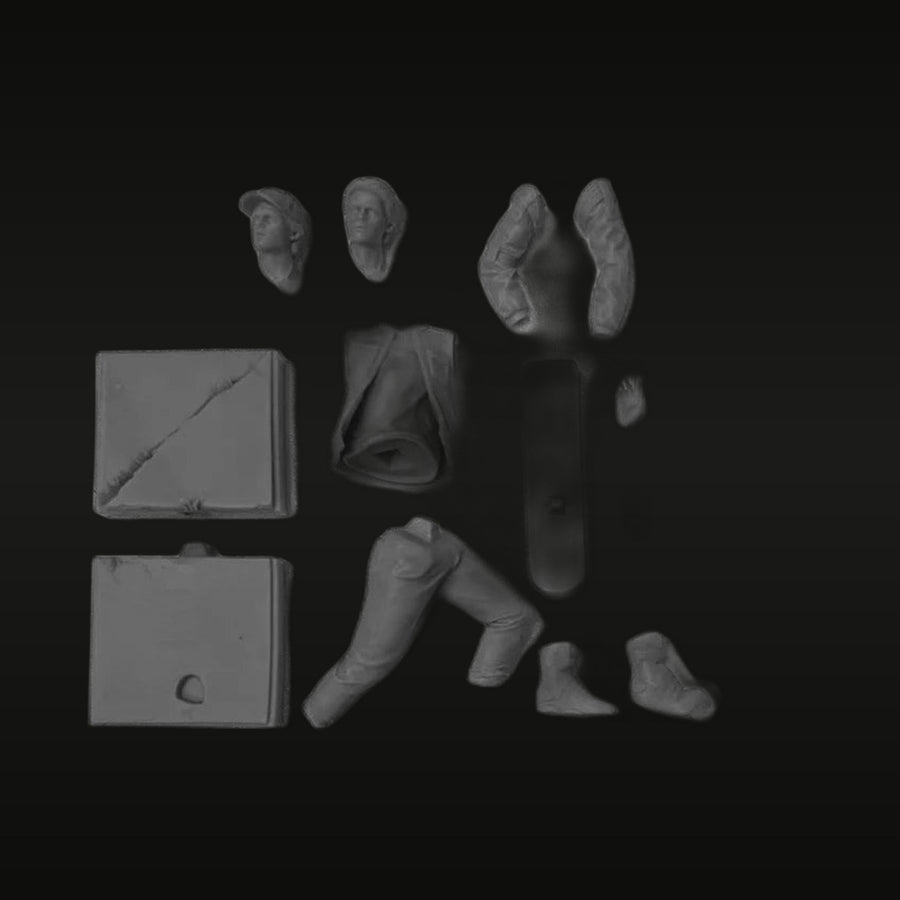 Civilian Female Figure 1/24 Resin Figure Kit - unpainted resin model kit