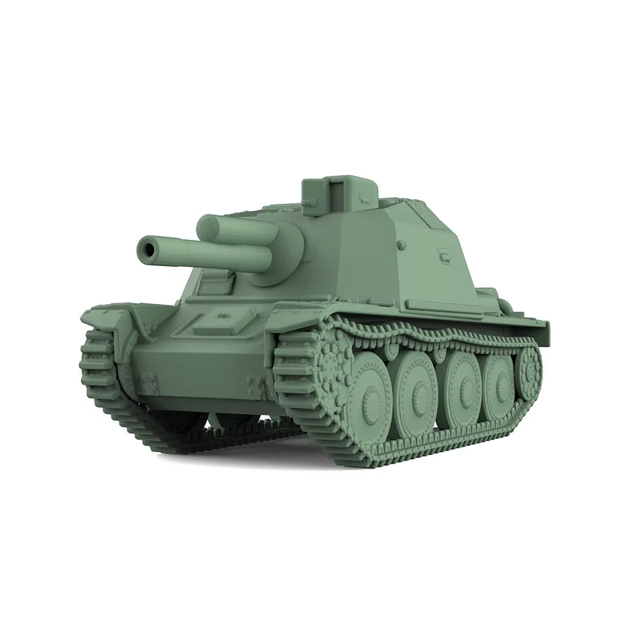 WWII Swedish SAV m/43 Self-Propelled Gun 105mm 1/72 Resin Vehicle Kit - resin model view 2