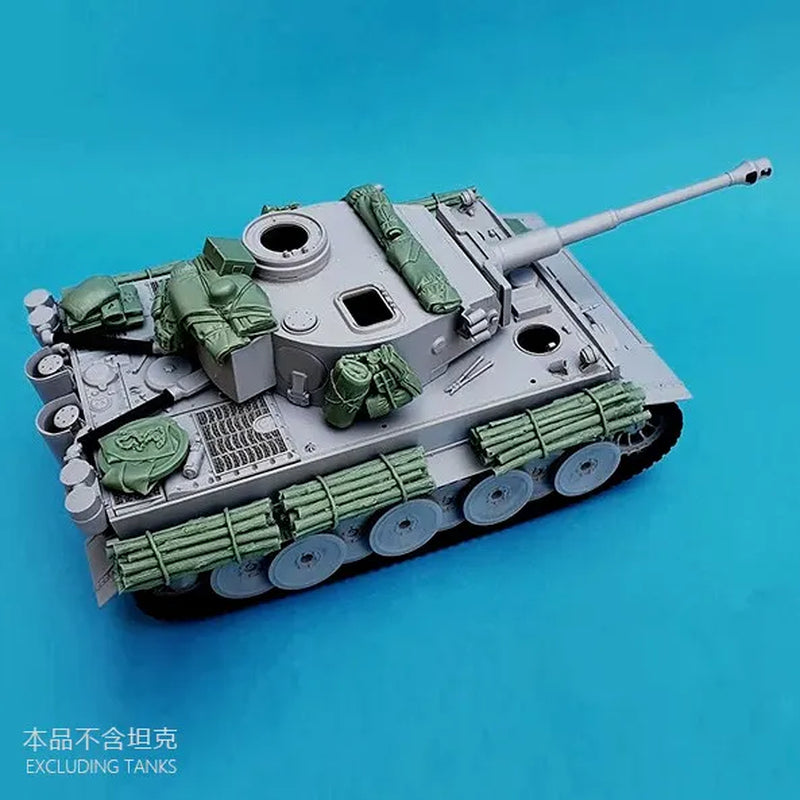 WWII German Tiger I Tank with Stowage 1/35 Resin Vehicle Kit - resin model view 3