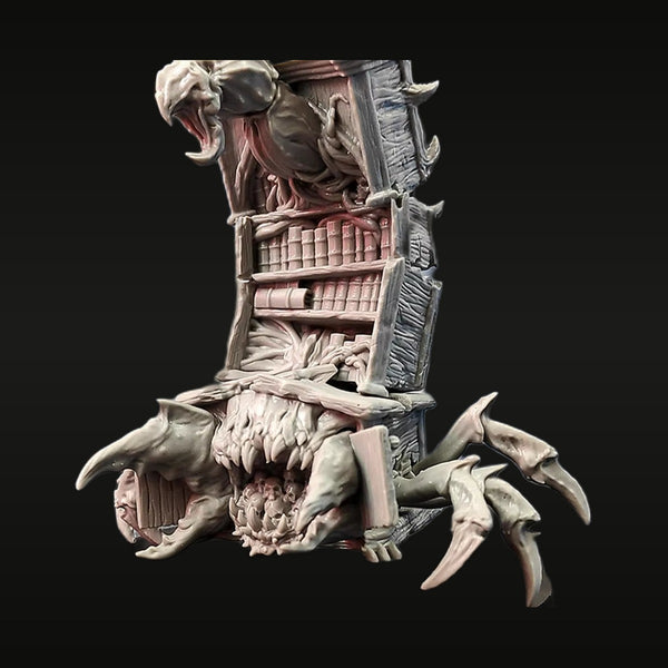 Fantasy Mimic Bookshelf Monster with Claws Resin Creature Kit