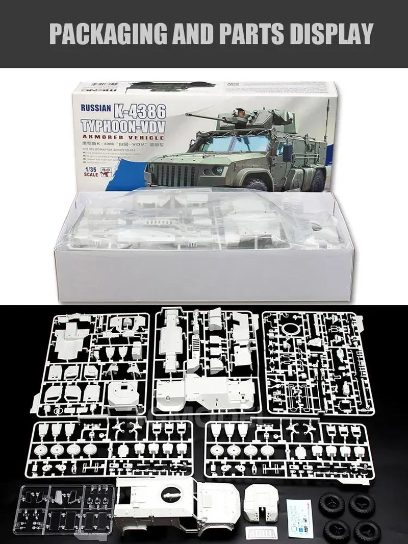 Model 1/35 VS-014 Russian K-4386 Typhoon-Vdv Armored Vehicle -Assembly Scale Model Kit