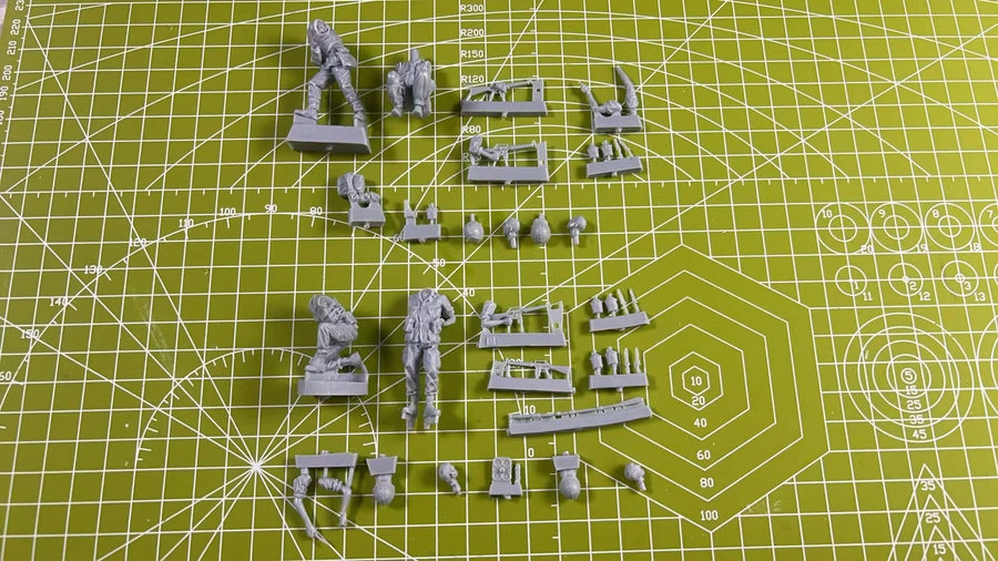Vietnam War US Infantry Squad 4-Figure Set 1/35 Resin Kit - resin model view 3