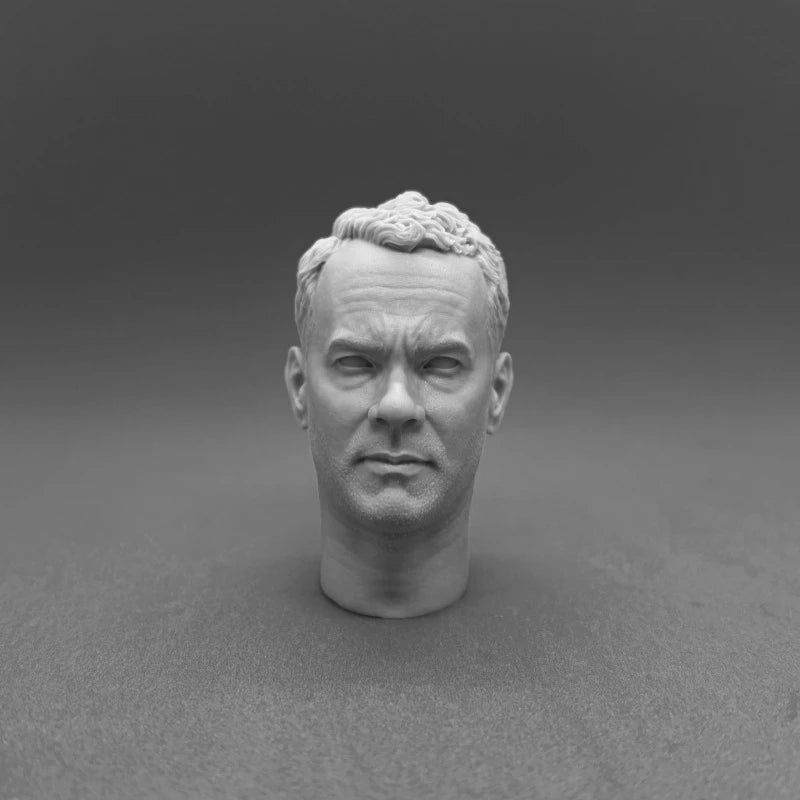 Stern Male Portrait Bust Blonde Hair 1/6 Resin Head Kit - resin model view 4